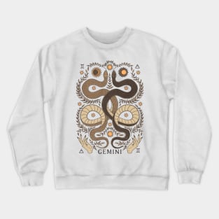 Gemini, The Twins Crewneck Sweatshirt